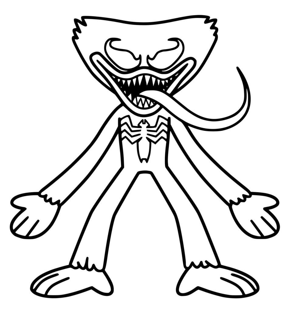 Huggy Wuggy Coloring Pages Printable 