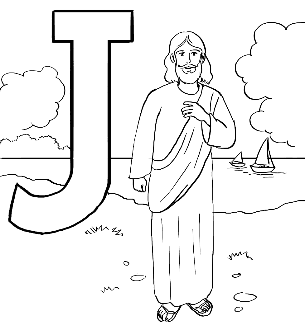 Free Coloring Pages Of Jesus