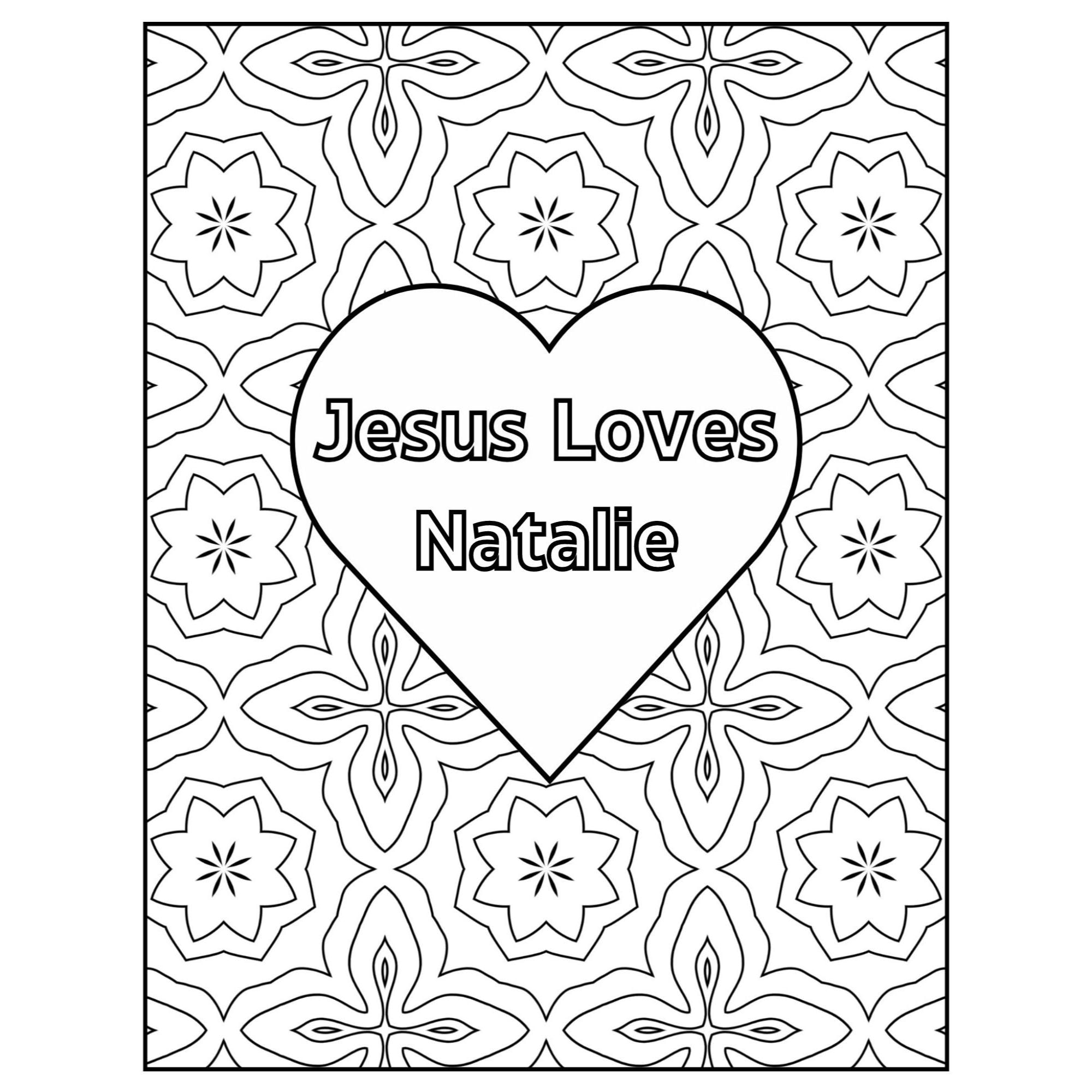 Free Jesus Loves Me Coloring Pages
