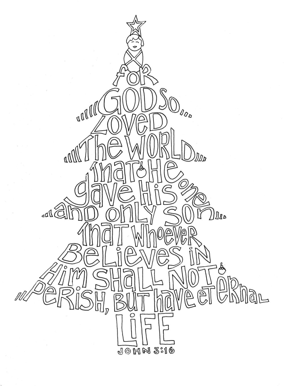 John 3 16 Coloring Page Free