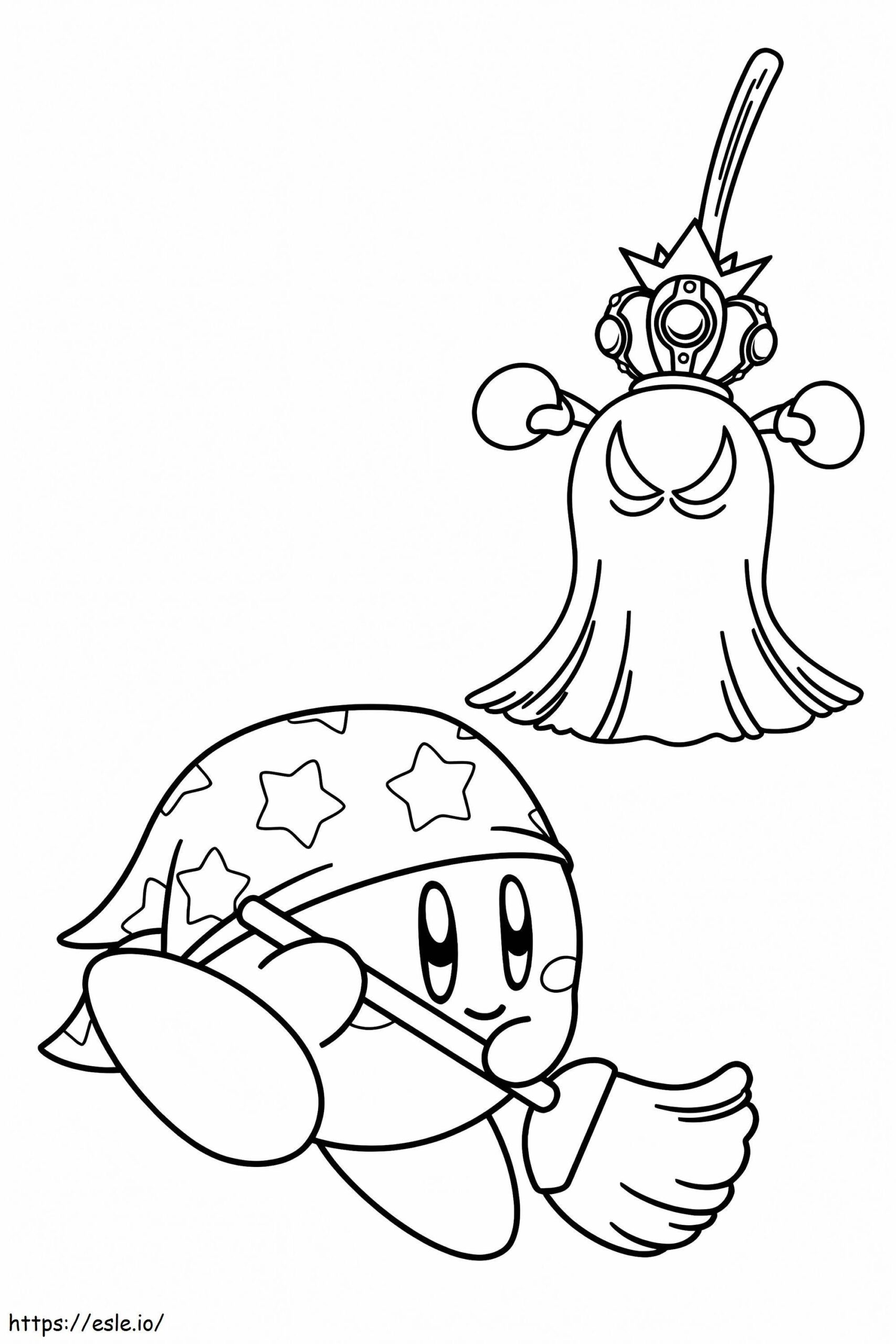 Kirby Free Printable Coloring Page