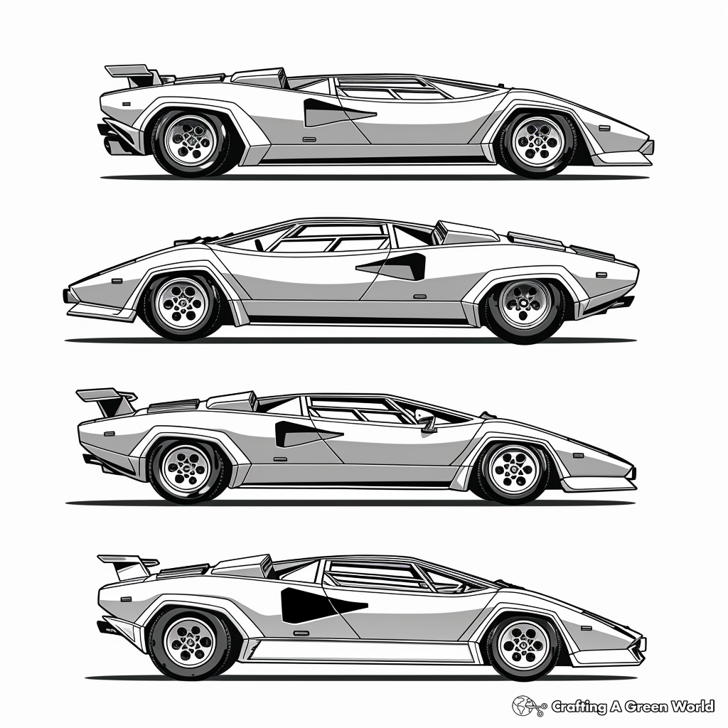 Lamborghini Coloring Pages Free U0026 Printable 