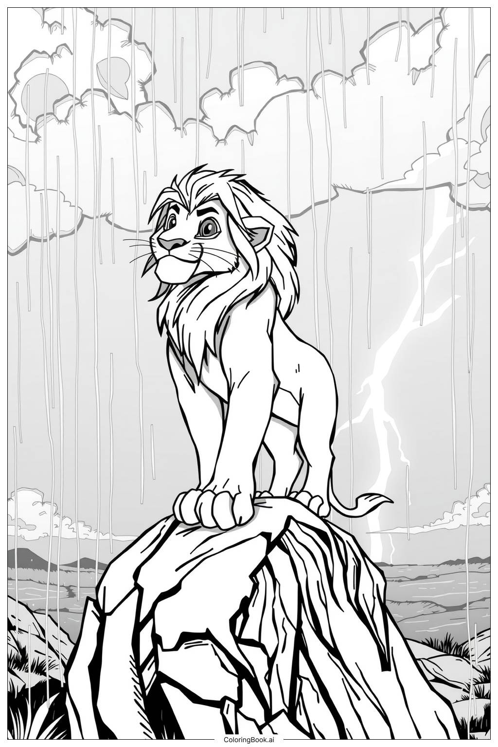 Lion Coloring Pages Free Printable