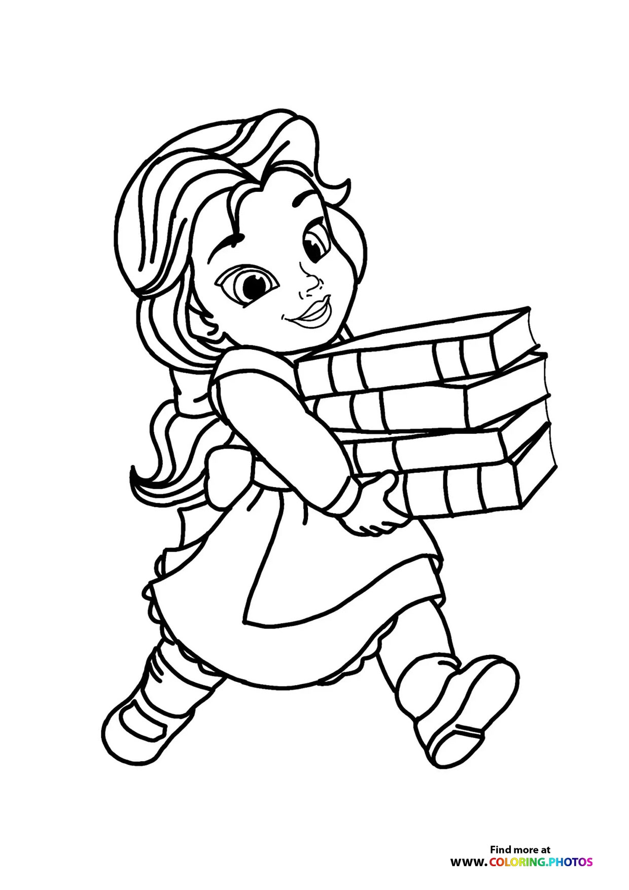 Printable Belle Coloring Pages