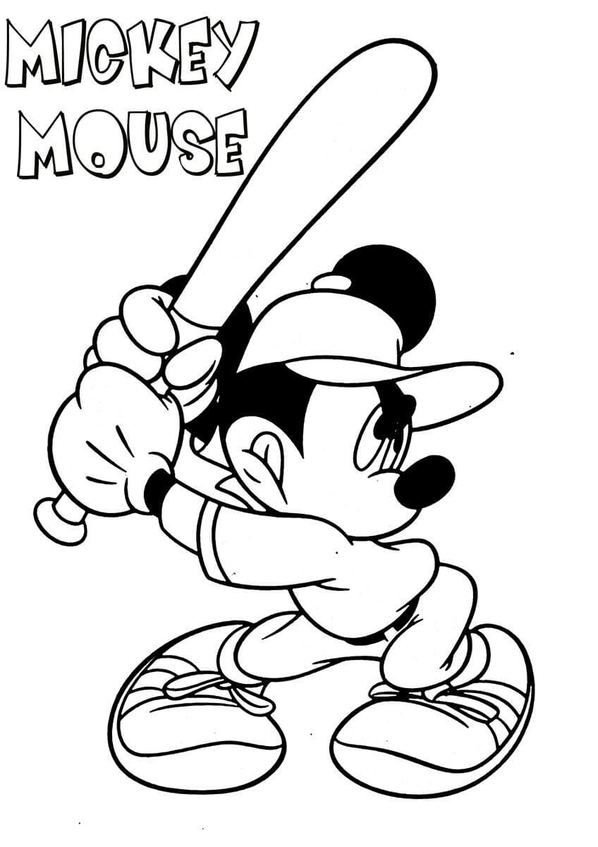 Free Coloring Pages Mickey Mouse