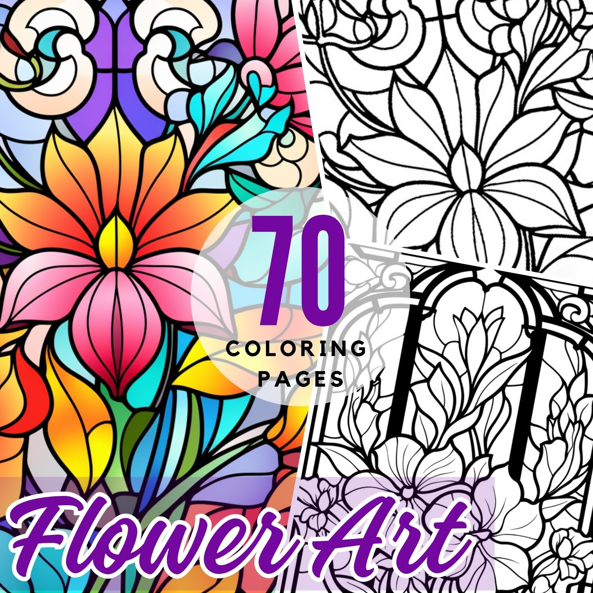 Middle School Coloring Pages For Stress Relief Flower Art Stained Glass Window Made By Teachers