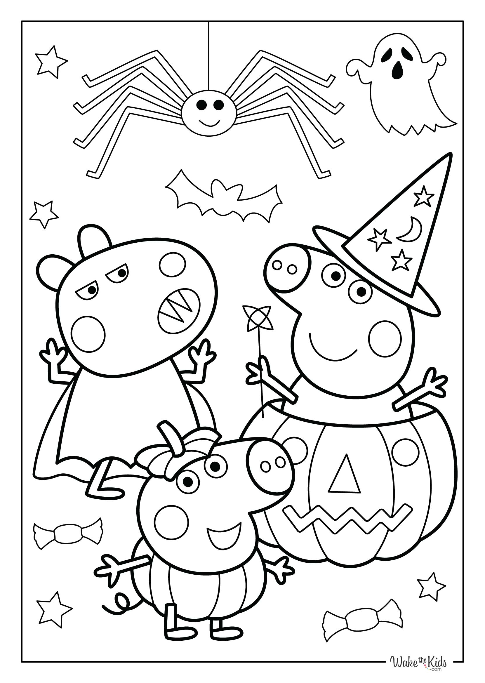 Peppa Pig Free Coloring Pages