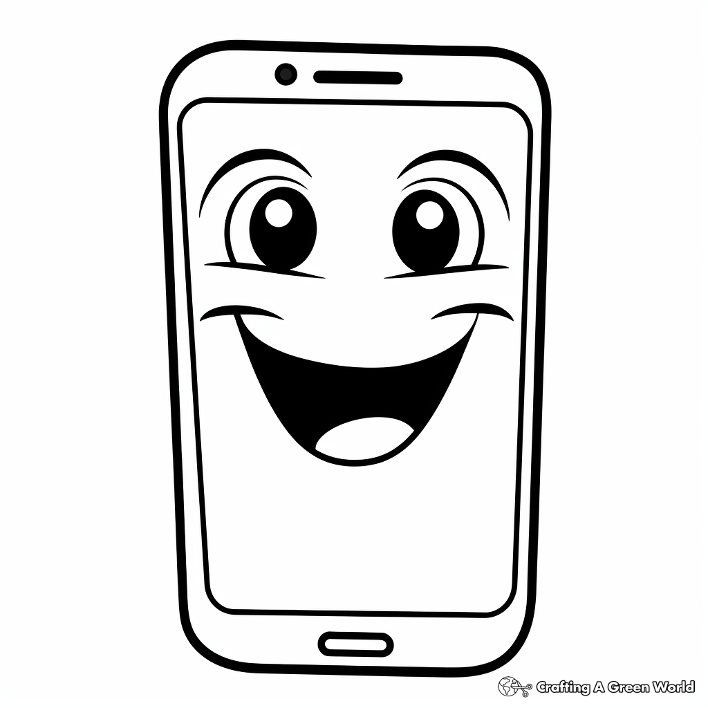 Phone Coloring Pages Free Printable 