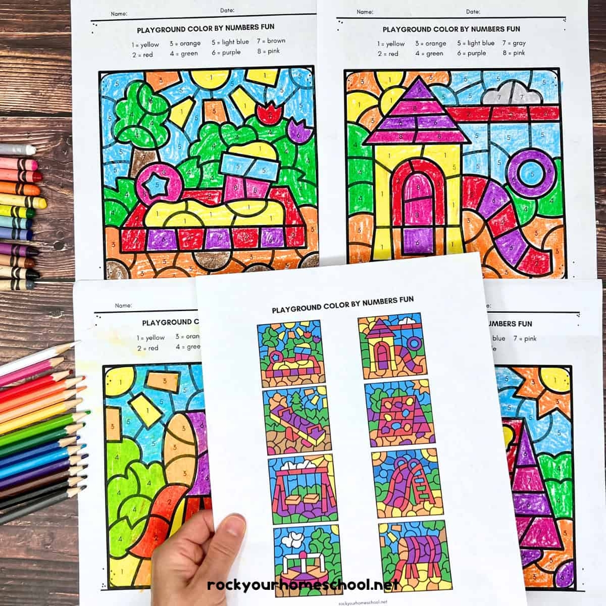 Color By Number Free Printable Pages