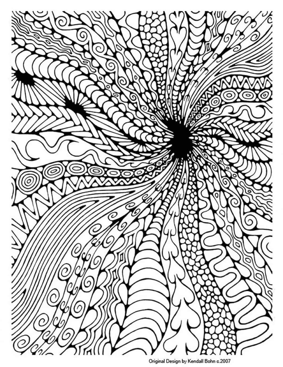 Pattern Coloring Pages Free