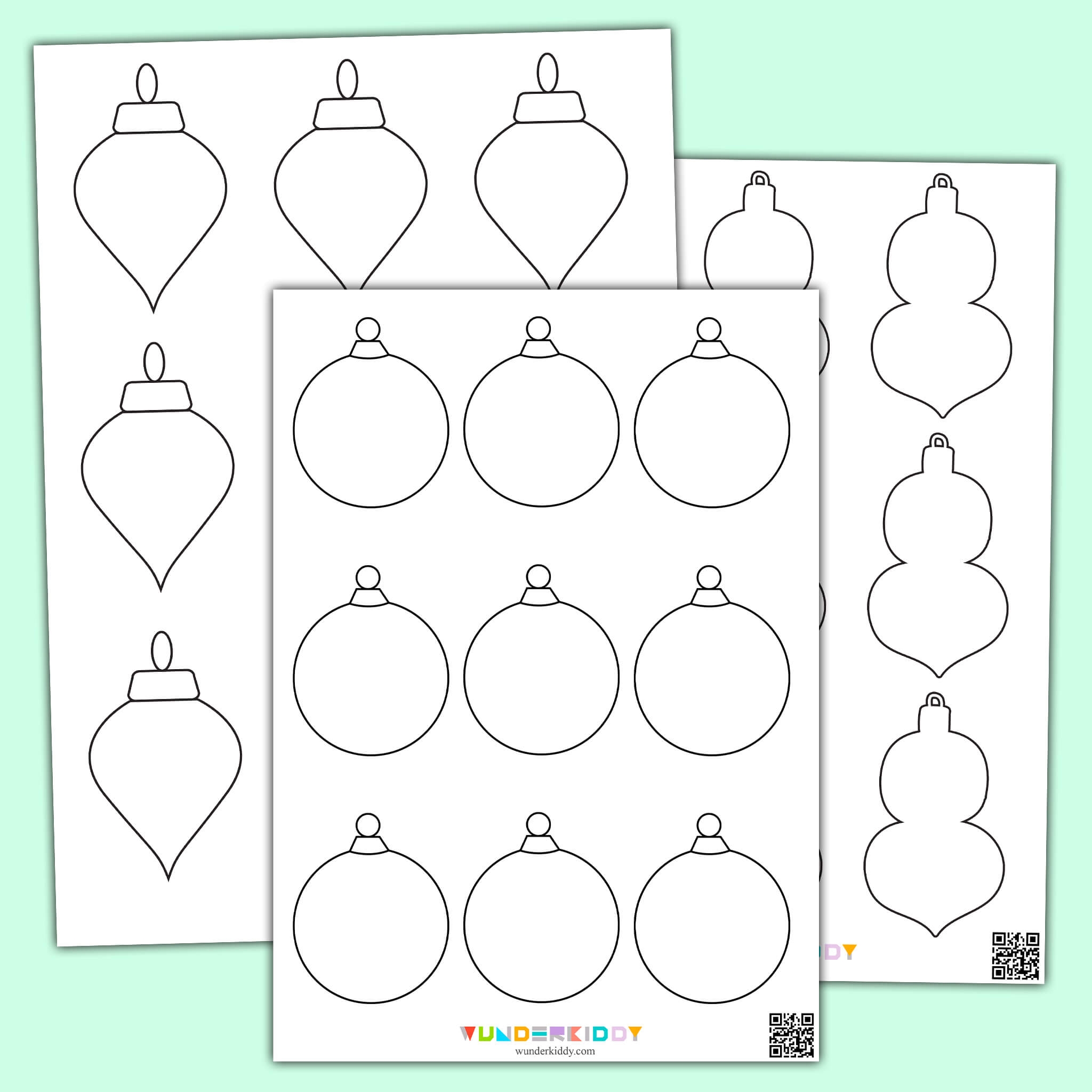 Free Coloring Pages Of Christmas Ornaments