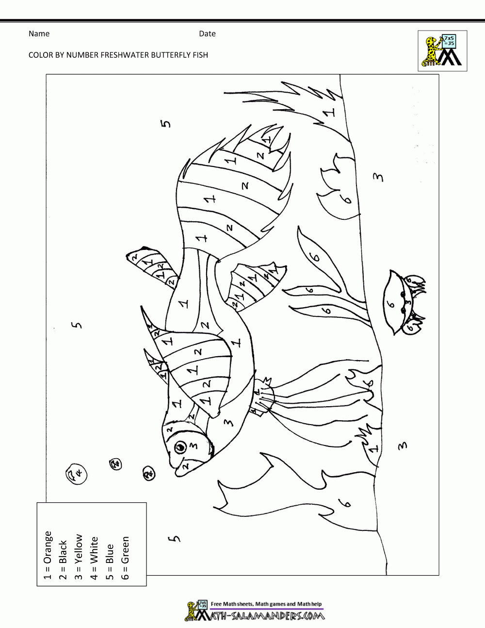 Free Math Coloring Pages
