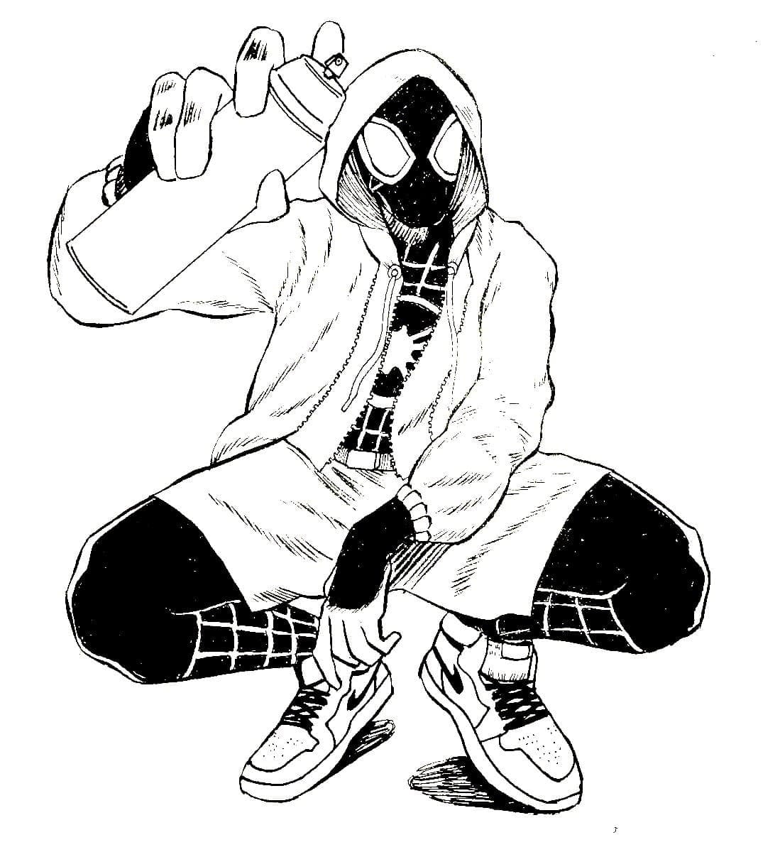 Miles Morales Printable Coloring Pages