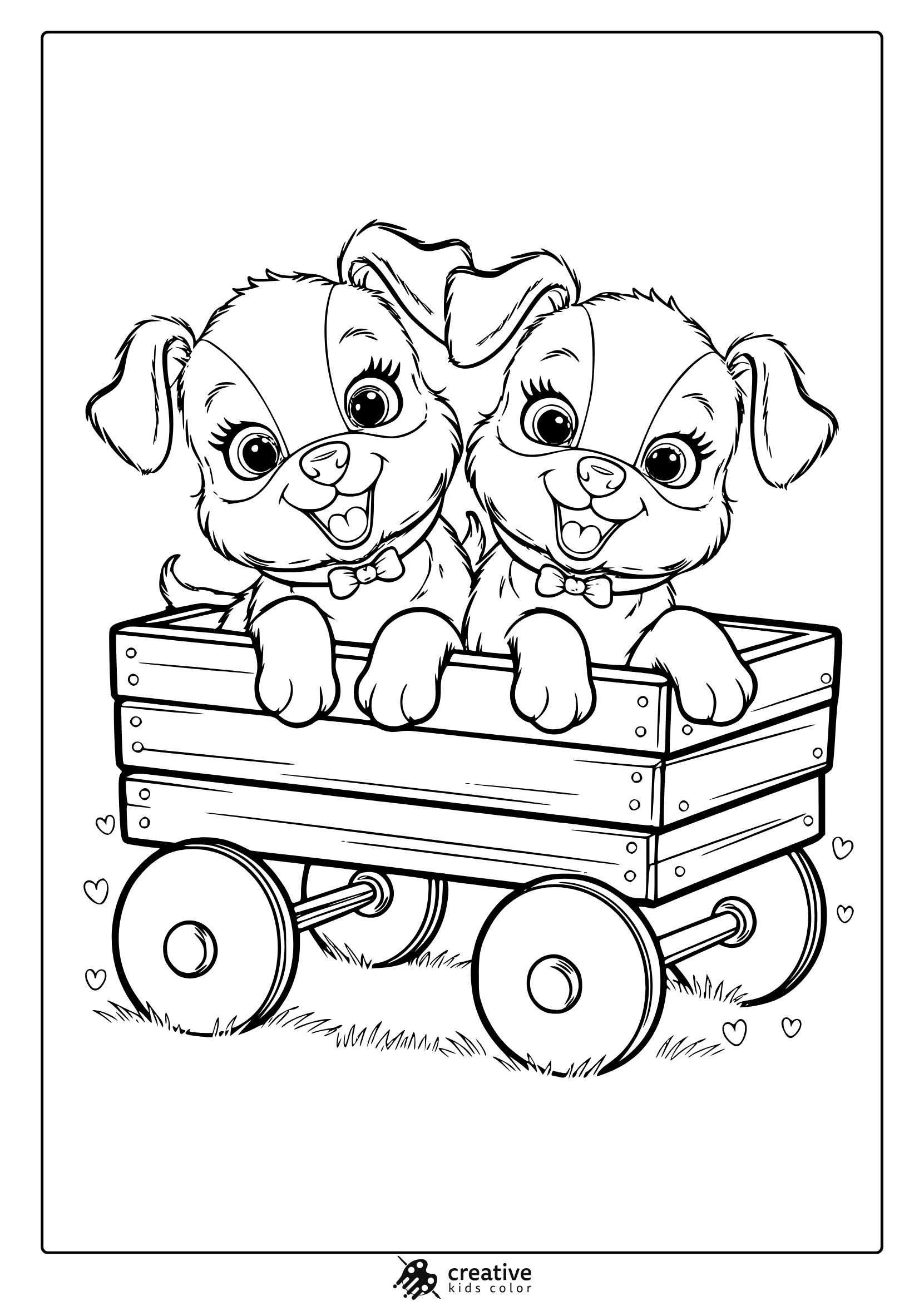 Puppy Coloring Pages 25 Free Printable PDF 
