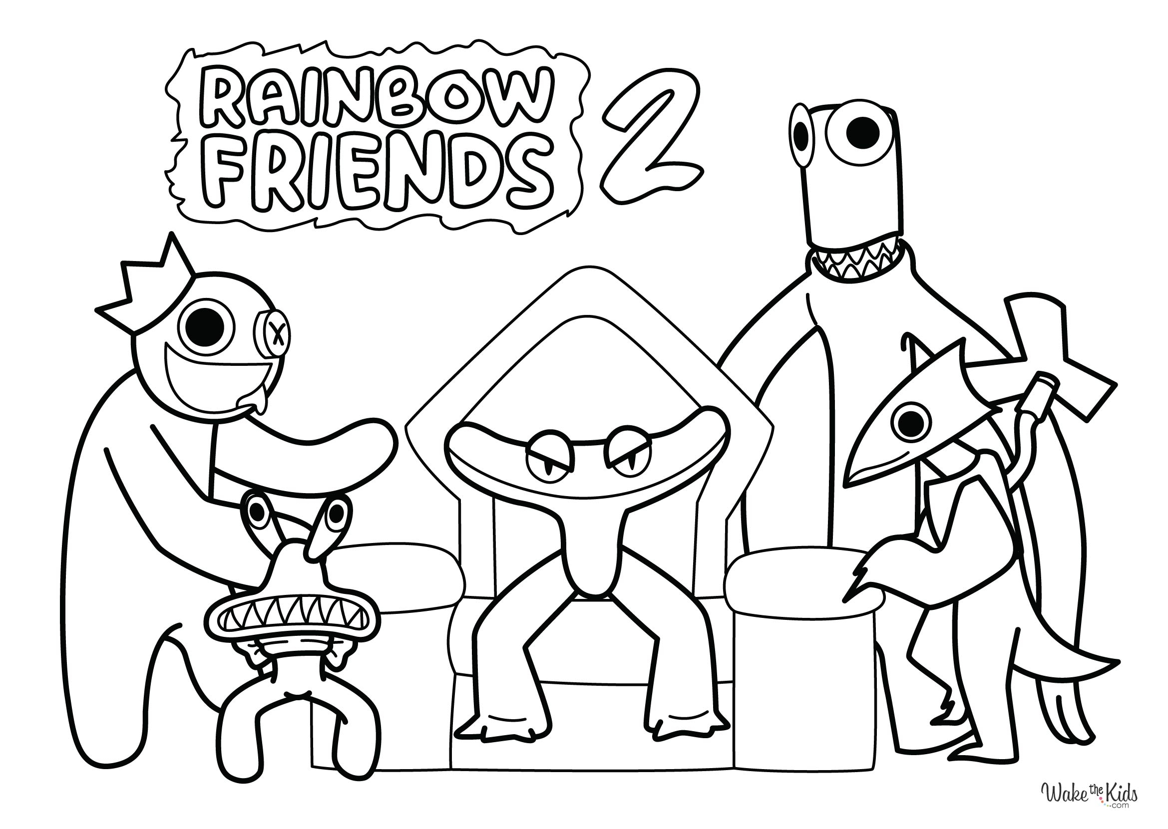 Friends Coloring Pages Free