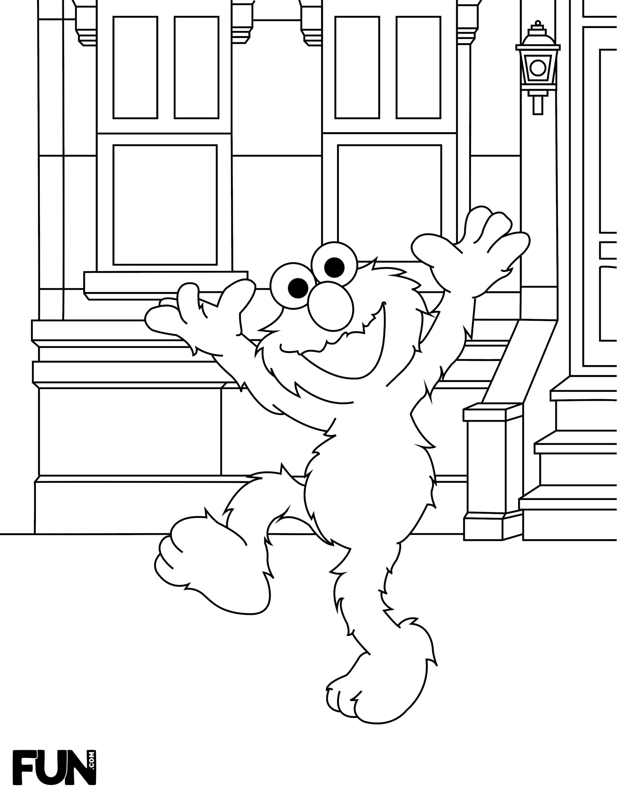 Elmo Free Coloring Pages