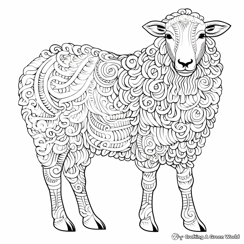 Sheep Coloring Pages Printable