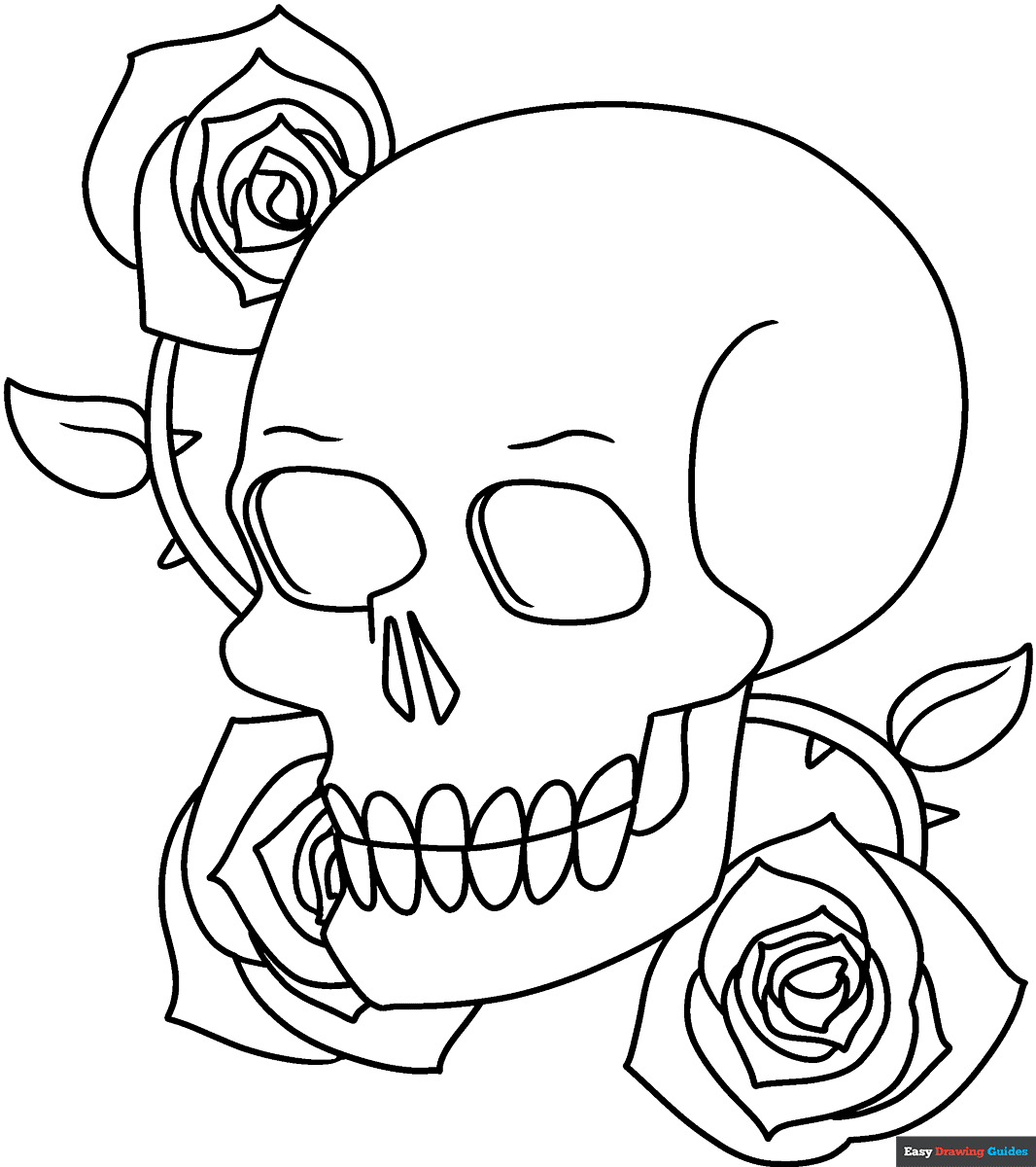 Printable Coloring Pages Skulls