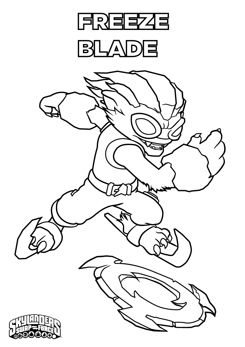 Skylander Printable Coloring Pages