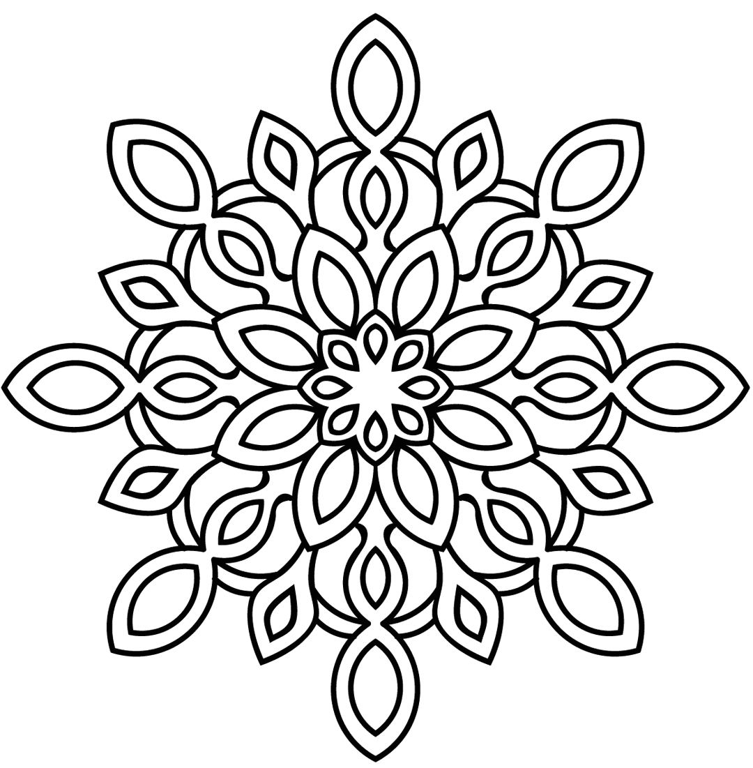 Snowflake Coloring Pages Printable Coloring Pages FREE