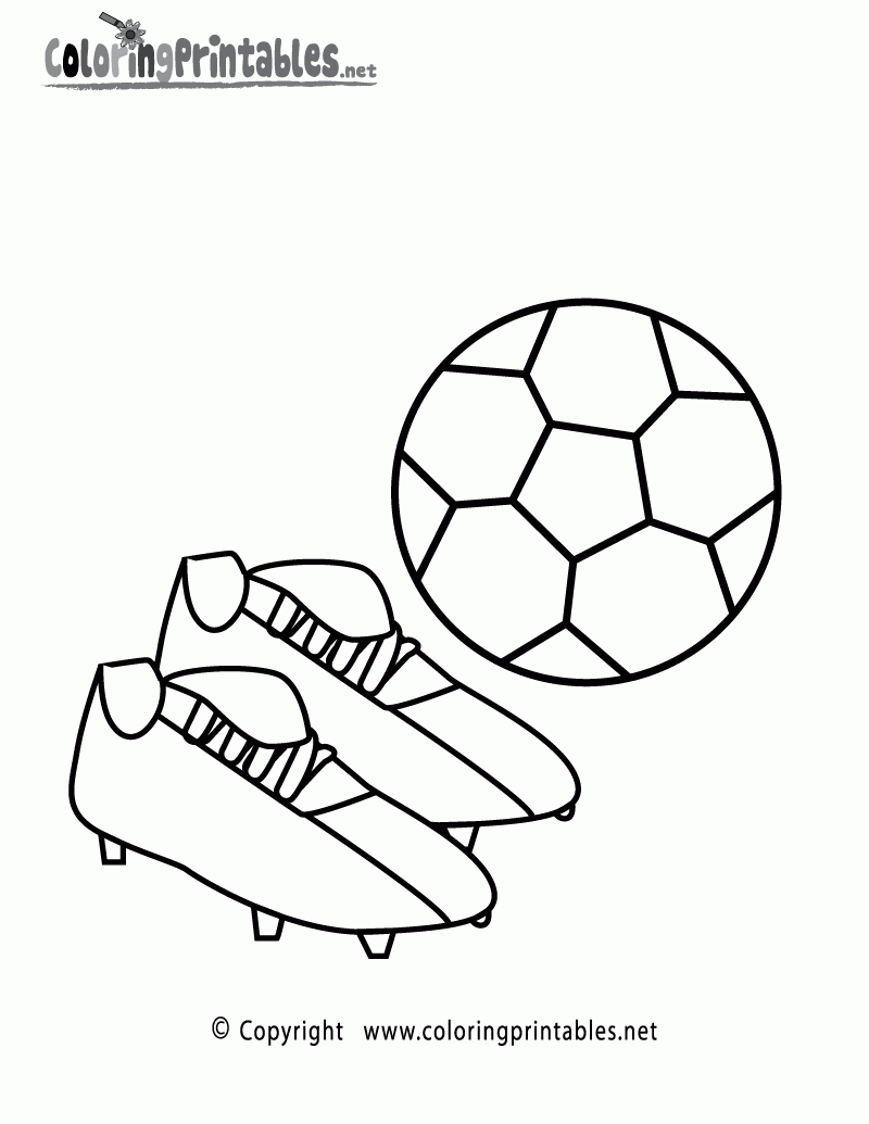 Soccer Ball Coloring Page A Free Sports Coloring Printable