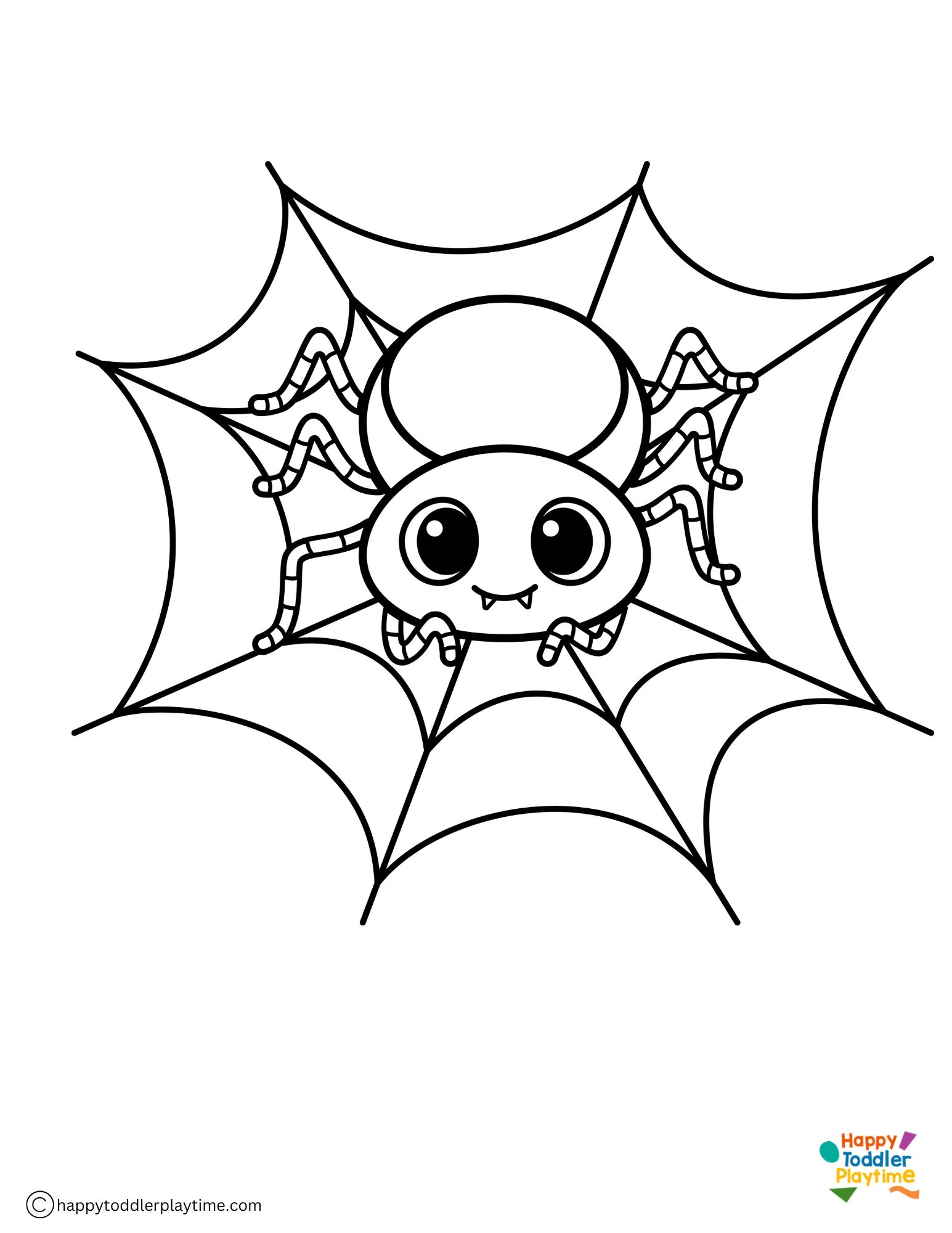 Spider Coloring Pages Happy Toddler Playtime
