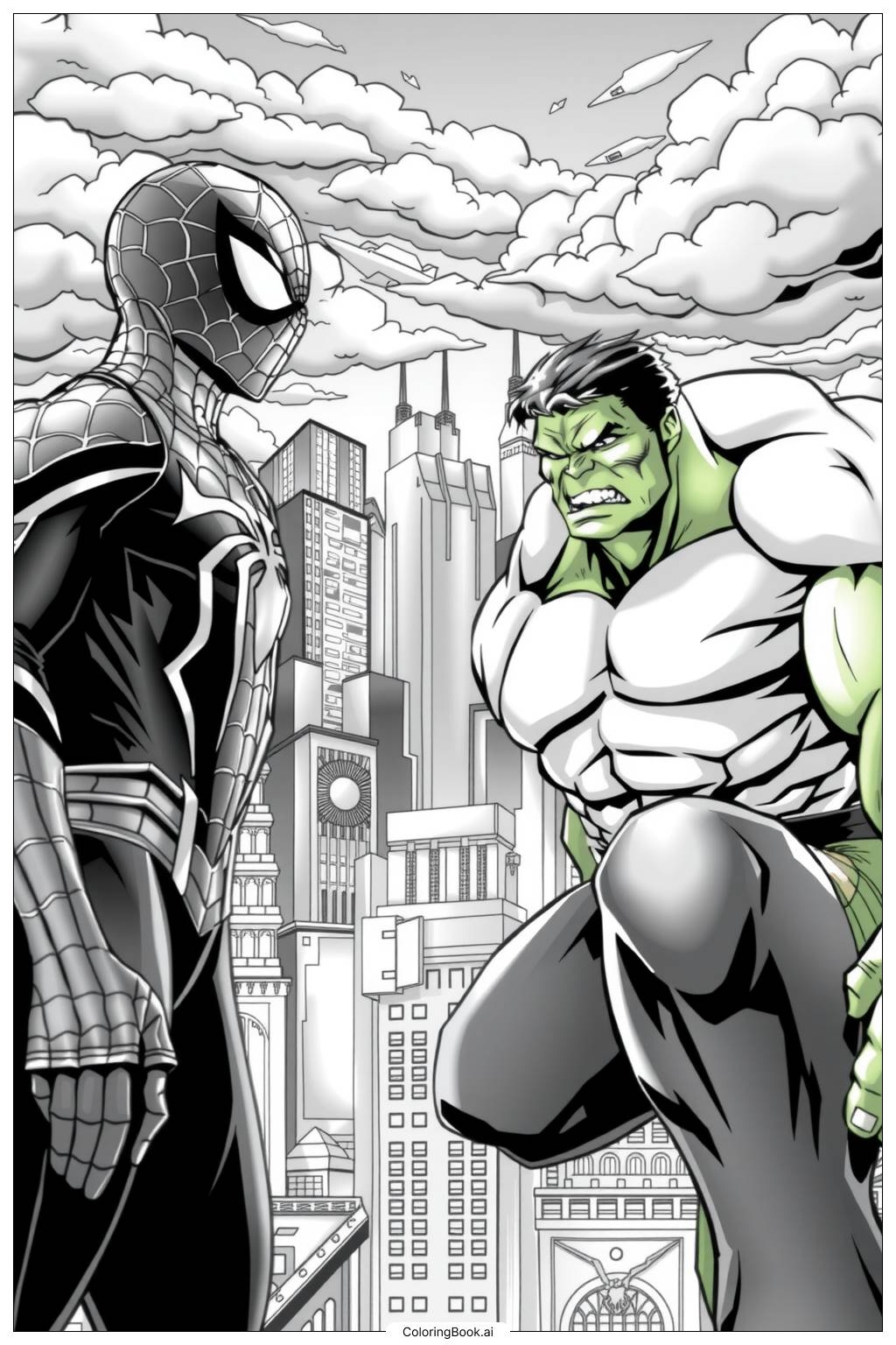 Hulk Printable Coloring Page