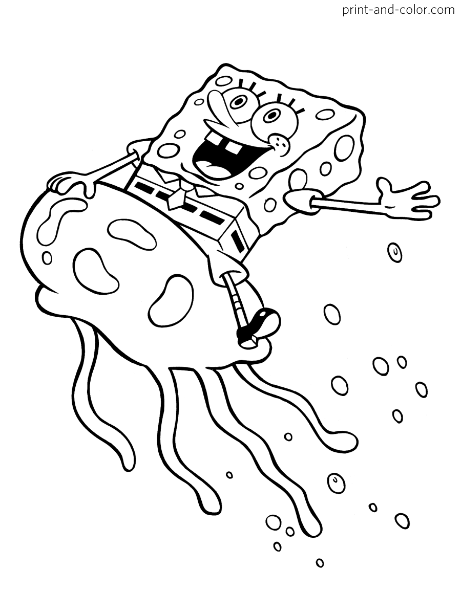 Printable Spongebob Characters Coloring Pages