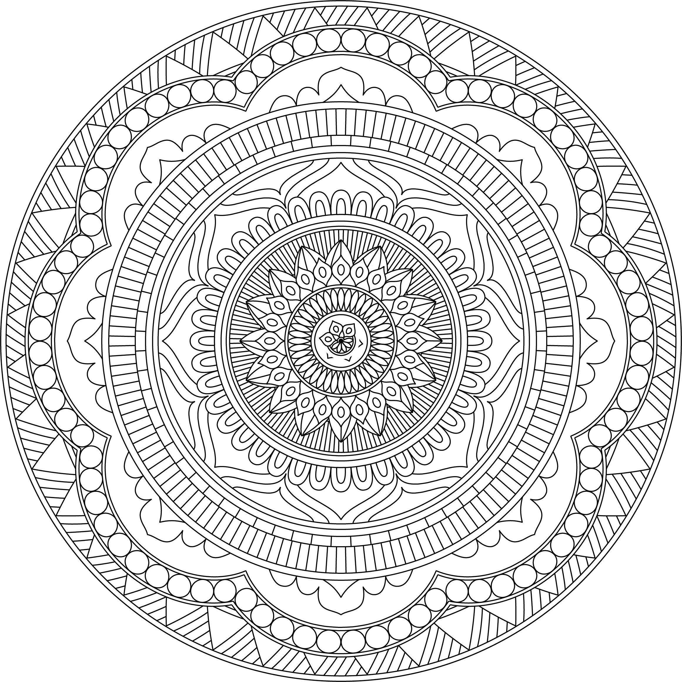 Stress Relief Coloring Printable Young Adult Coloring Book 