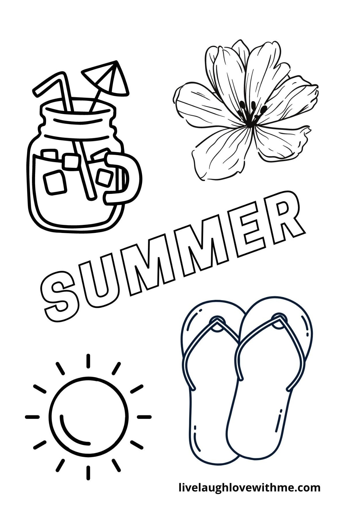Summer Coloring Pages Free Printable Pdf