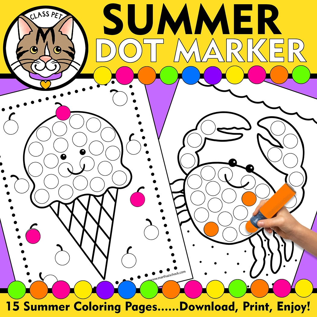 Dot Coloring Pages Printable