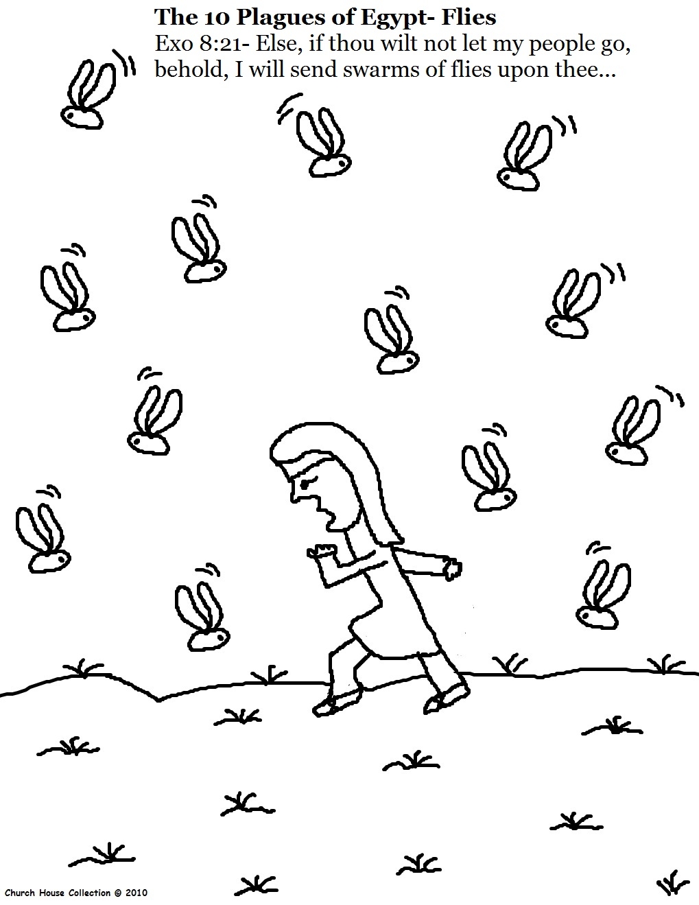 Printable 10 Plagues Of Egypt Coloring Pages