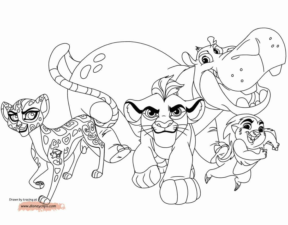 The Lion Guard Coloring Pages Disneyclips