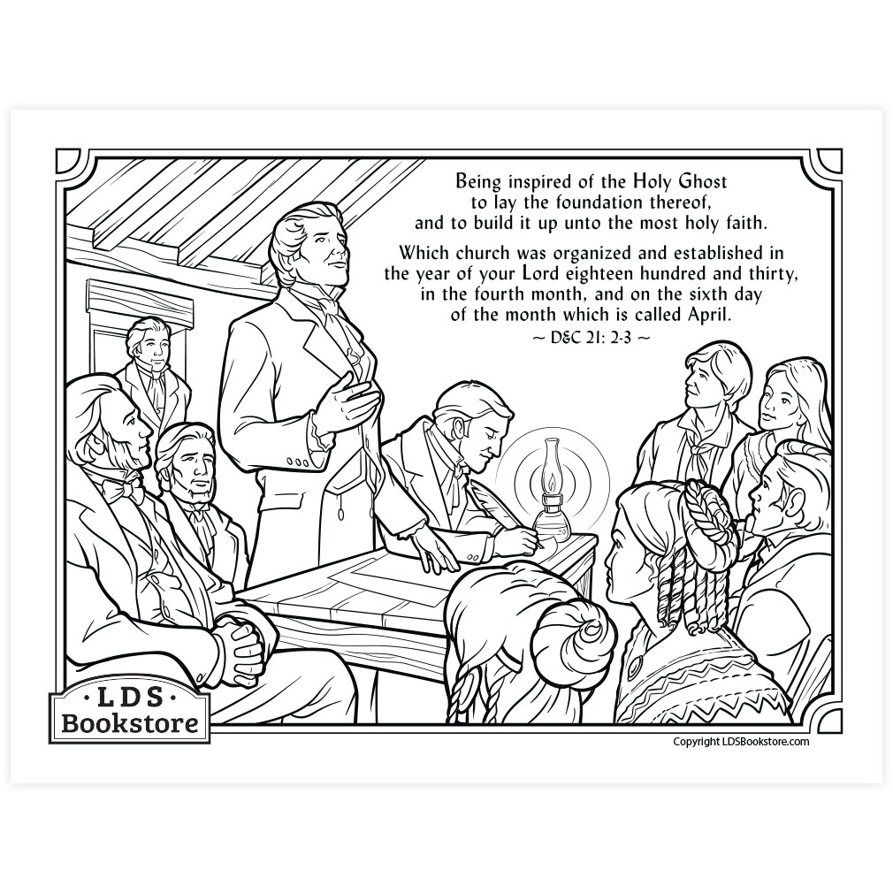 The Organization Of The Church Coloring Page Printable Doctrine And Covenants Coloring Page