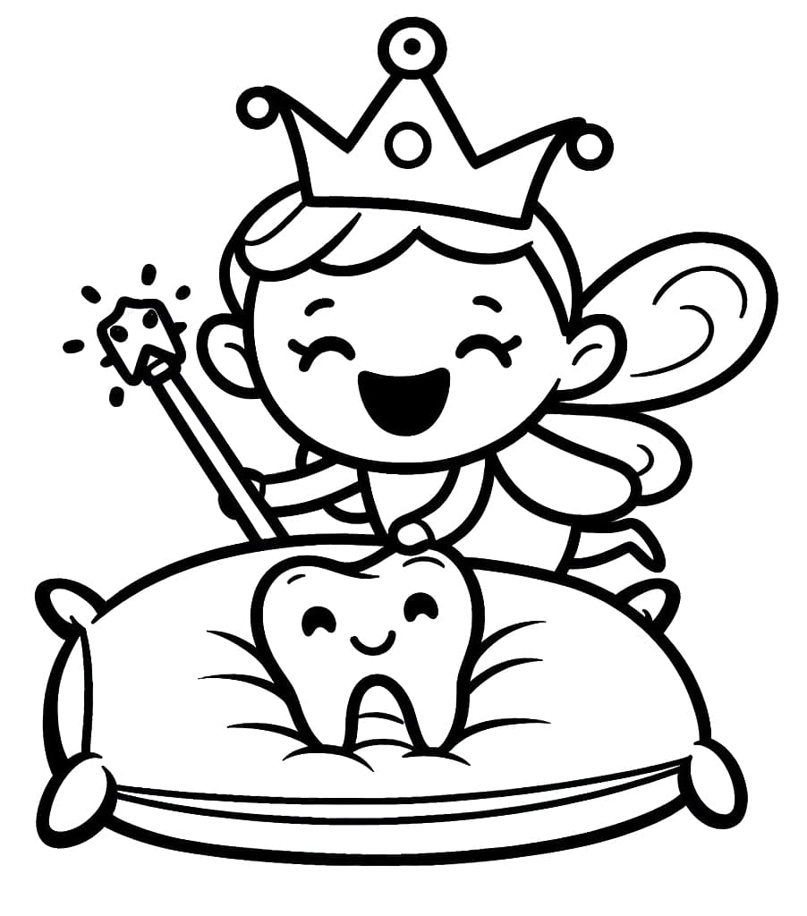 Tooth Fairy To Print Coloring Page Download Print Or Color Online For Free