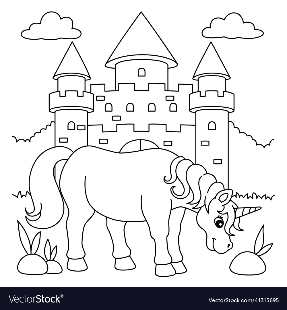 Free Coloring Pages Castle