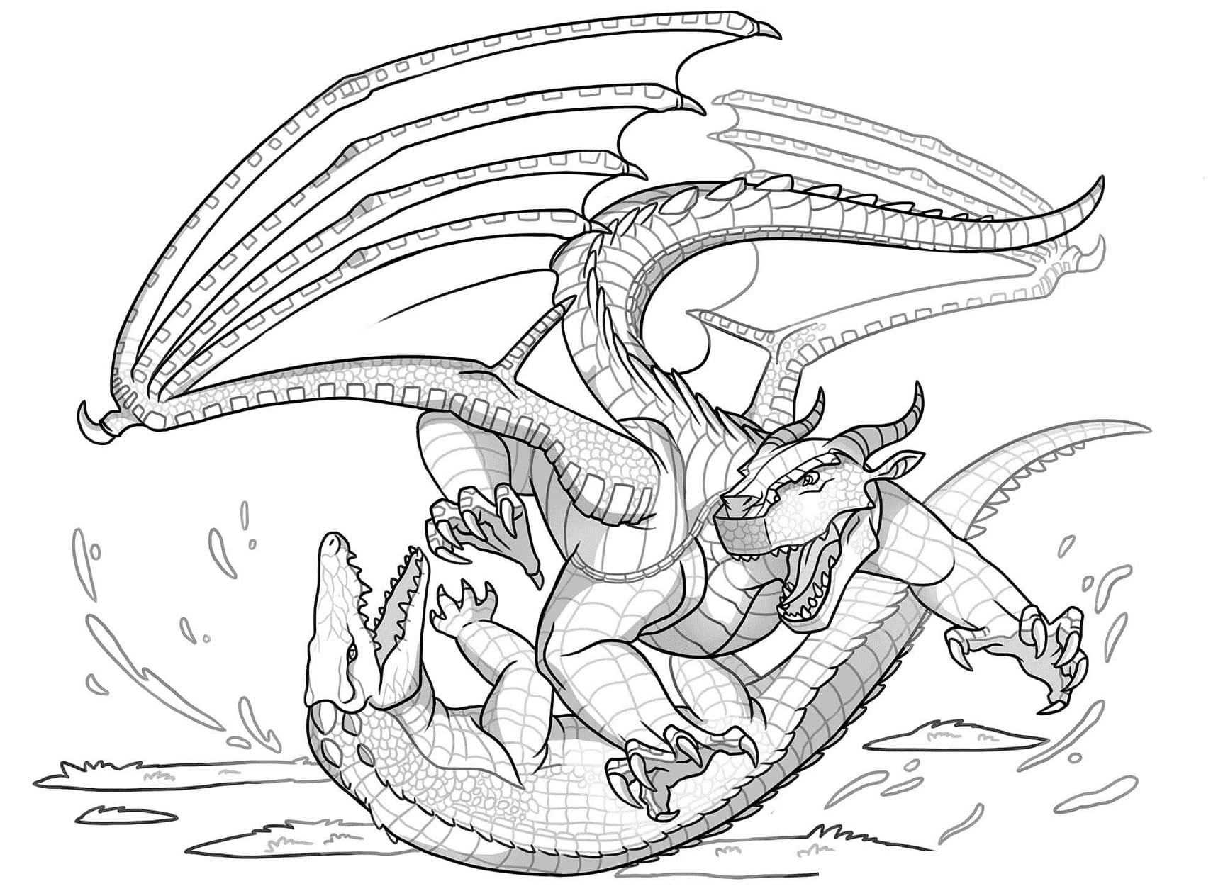 Wings Of Fire Mudwing Coloring Page Download Print Or Color Online For Free