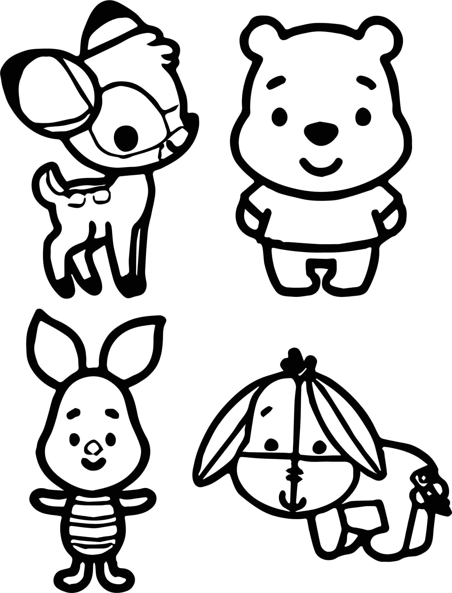 Printable Winnie The Pooh And Friends Coloring Pages