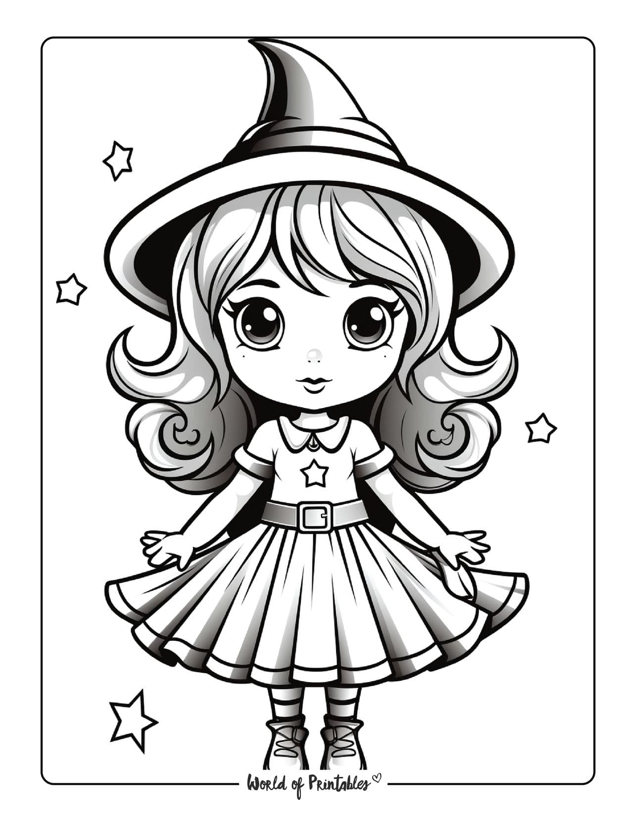 Witch Coloring Pages For Kids Adults World Of Printables