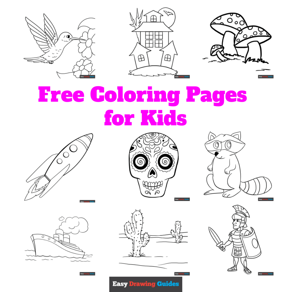 1 600 Free Printable Coloring Pages For Kids Easy Drawing Guides