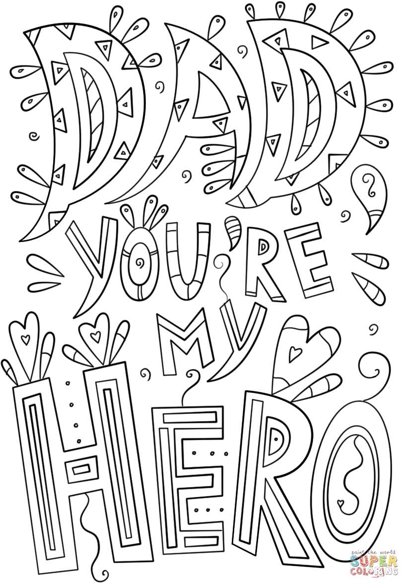 Printable Fathers Day Coloring Pages