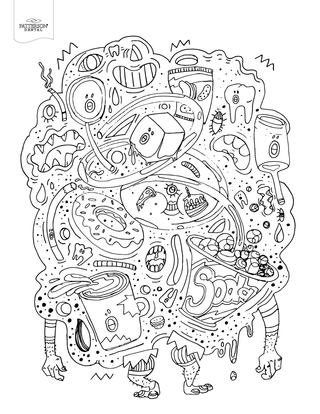 10 Toothy Adult Coloring Pages Printable Off The Cusp