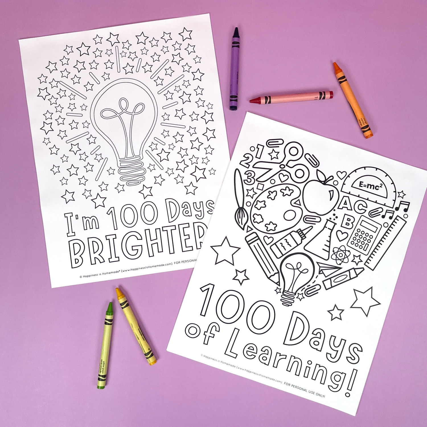 100th Day Of School Coloring Page Free