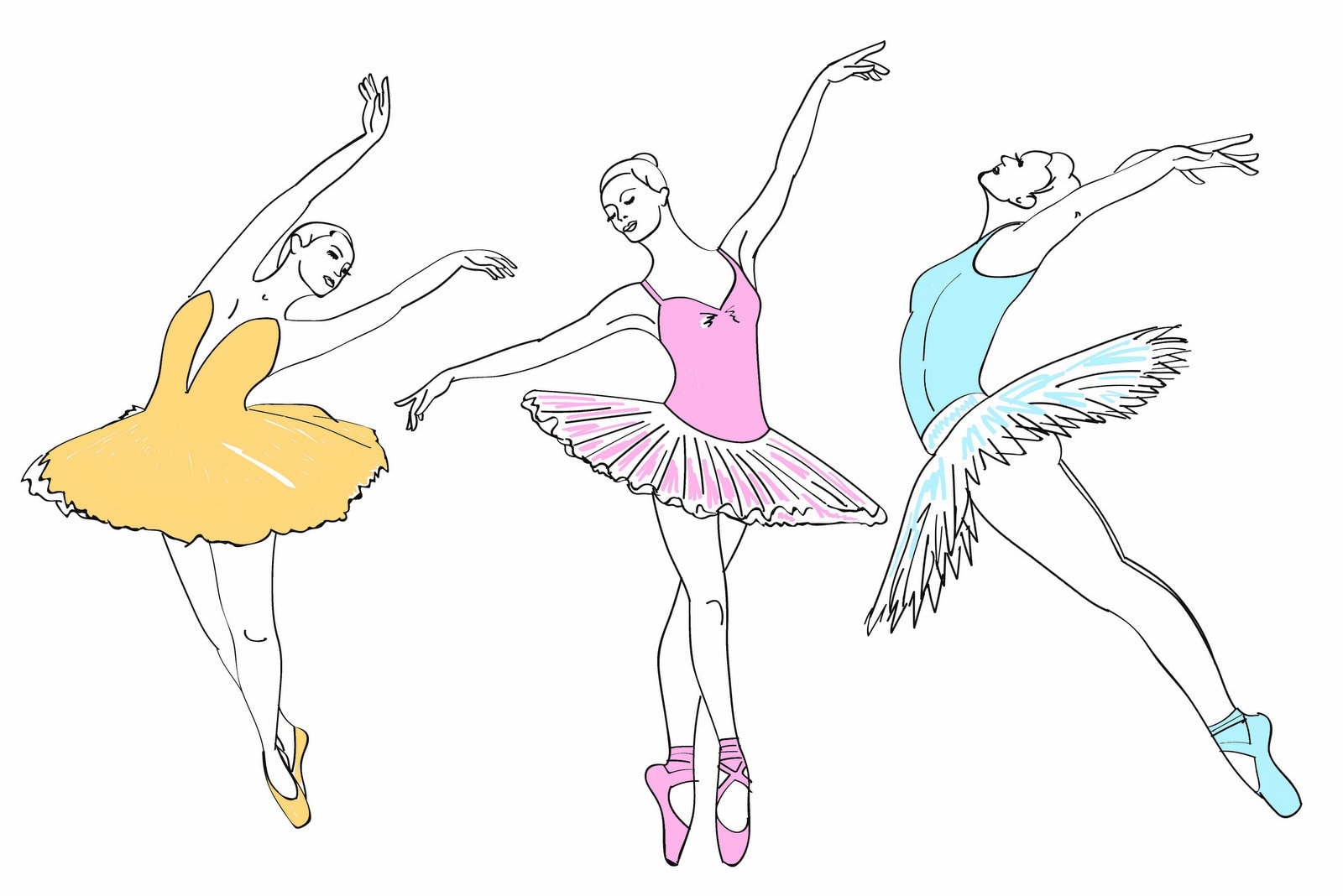Free Printable Ballerina Coloring Pages