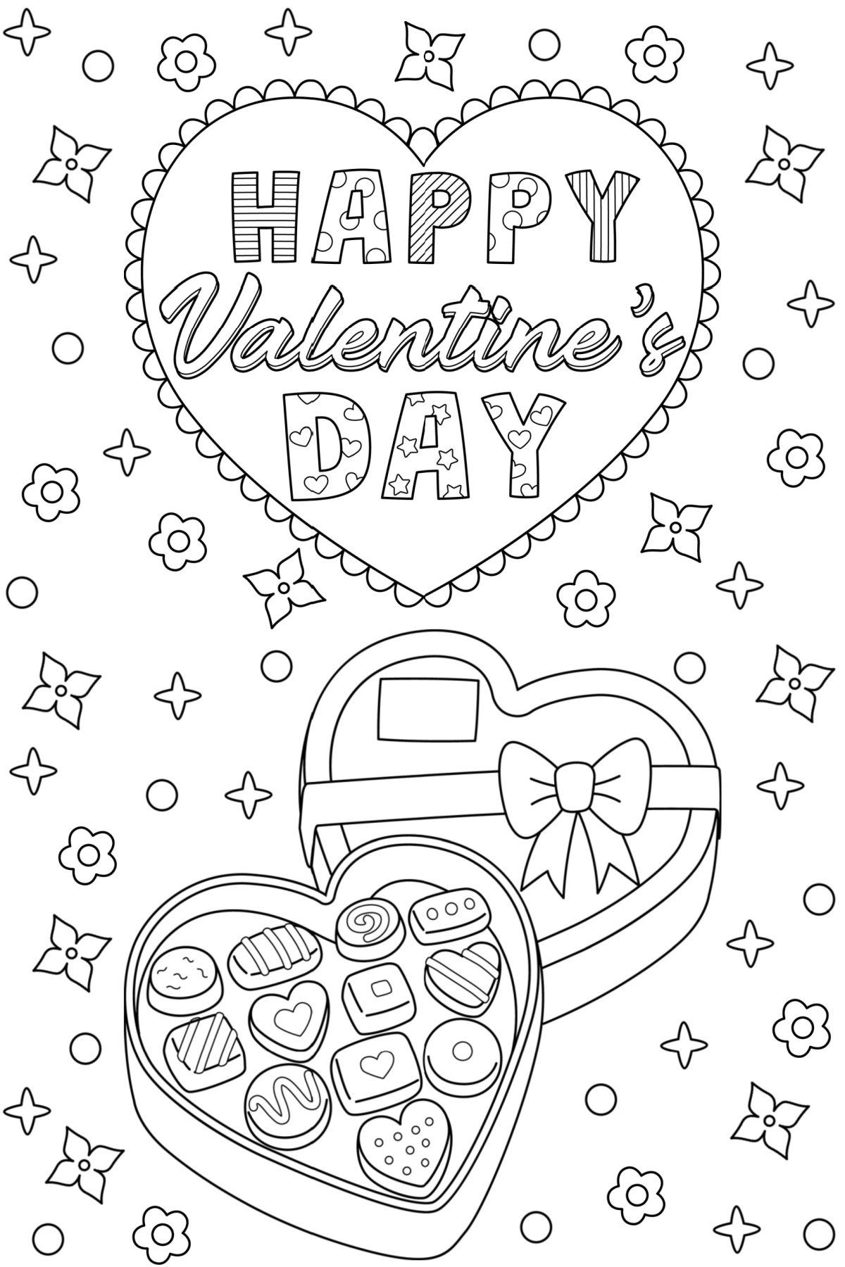 Valentines Day Coloring Pages Printable - Free