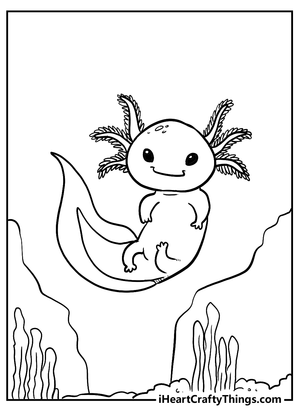 15 Axolotl Coloring Pages Free Printable PDFs 