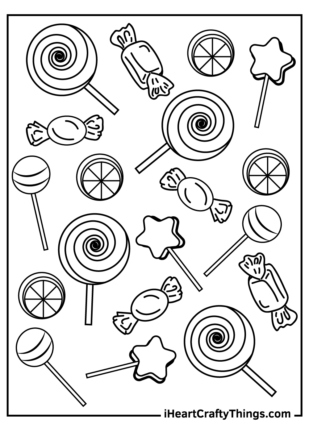15 Candy Coloring Pages 100 Free Printables 