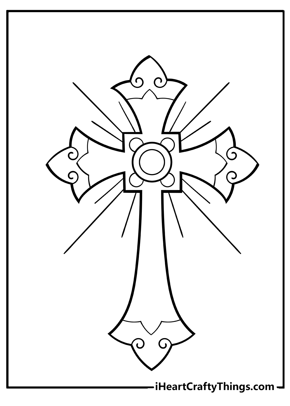 15 Free Cross Coloring Pages Detailed PDF Printables 
