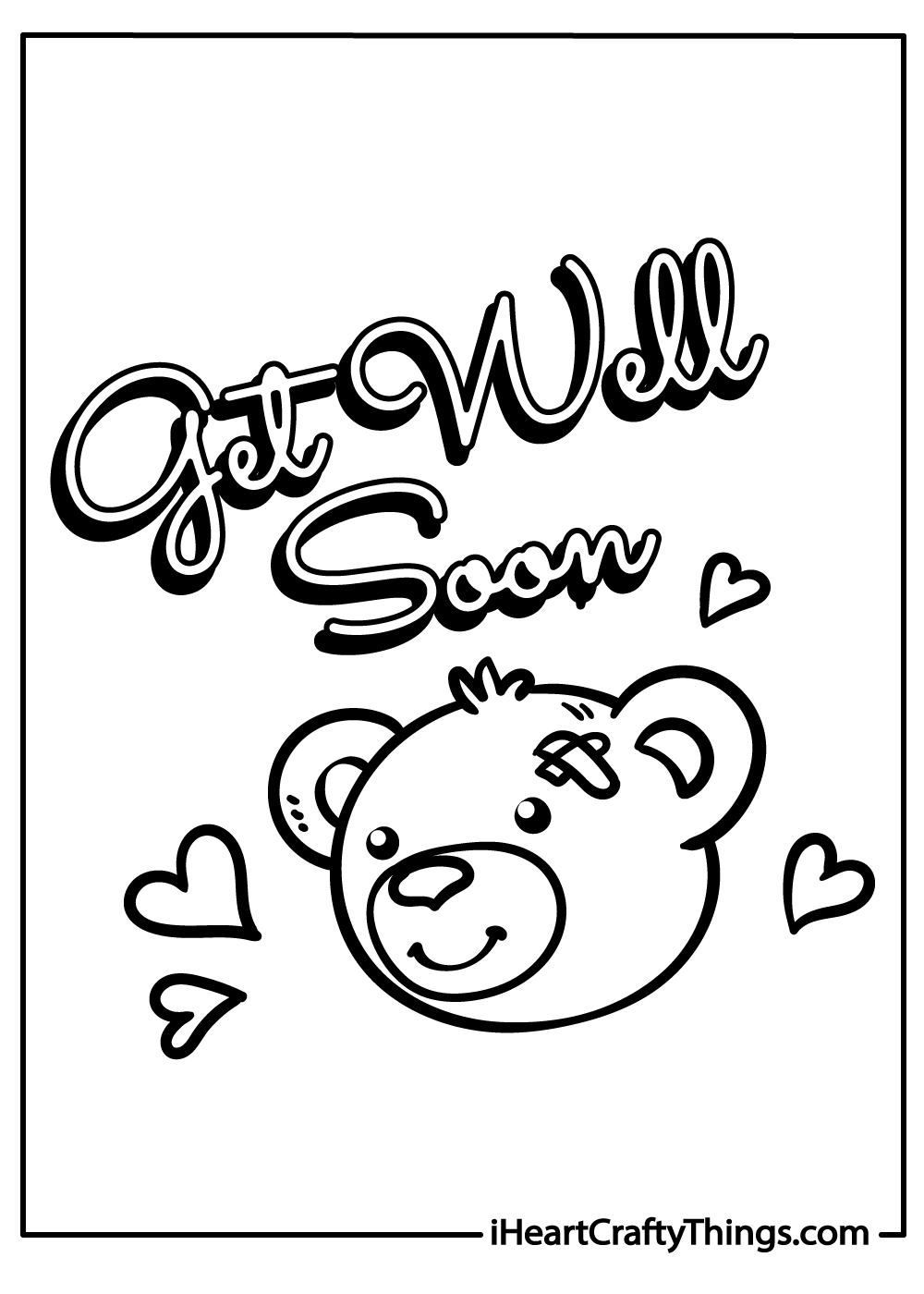 Get Well Soon Coloring Pages Printable