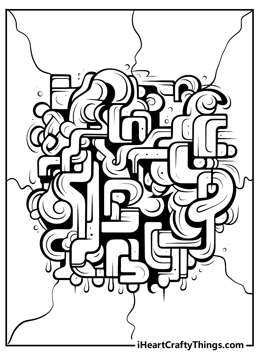 15 Graffiti Coloring Pages Free Printable PDFs For Kids 
